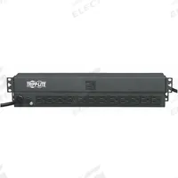 TRIPP LITE Power Distribution Unit: 120V AC, 13 Outlets, NEMA 5-15R, Non-Metered, 15 ft Cord Lg, Std (MPN PDU1215). Key specifications — Plug Type: NEMA 5-15P; Brand: TRIPP LITE; Maximum Input Voltage: 120V AC; Receptacle Type: NEMA 5-15R; Mounting Location: Vertical Rack.