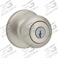 KWIKSET Door Knob Lockset: Office Knob Locksets, Nickel (MPN 400CV-15-6AL-RCS). Key specifications — Lockset Style: Rose.