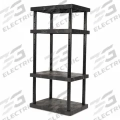 DURASHELF Plastic Shelving: 36 in x 24 in, 72 in Overall Ht, 4 Shelves (MPN AST3624x4). Key specifications — attr37431: Plastic; attr37432: Plastic; attr33754: DURASHELF.