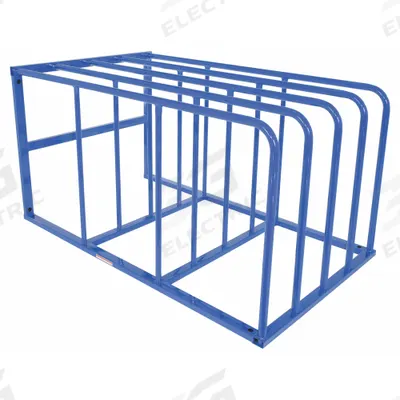 APPROVED VENDOR Vertical Sheet Storage Rack: 4 Bays, 50 in x 84 in x 44 in, Steel - Multi-Orientation Fixed-Divider Panel & Sheet Racks