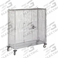 APPROVED VENDOR Security Cart: 900 lb, 60 in L x 24 in W Self, No Handle, (2) Rigid/(2) Swivel, Zinc (MPN 1ECH1). Key specifications — Shelf Type: Fixed; Caster Brake Type: No Brake Included; Brand: APPROVED VENDOR; Caster/Wheel Configuration: (2) Swivel.