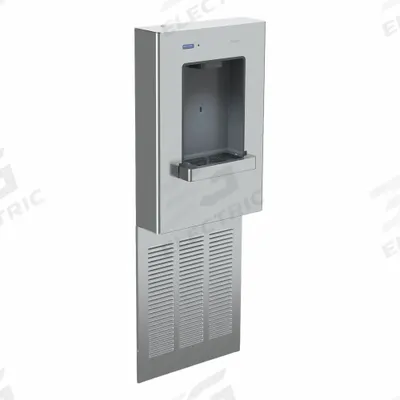 SLOAN Bottle Filling Station: On-Wall, 8 gph @ 50°F, 304 Stainless Steel, Silver - In-Wall Bottle Fillers