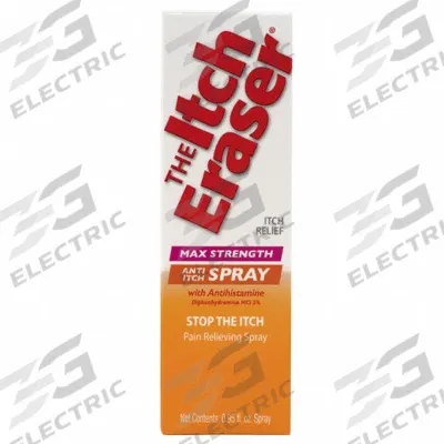 THE ITCH ERASER Topical Anti-Itch: Diphenhydramine HCL, Spray, Bottle - Anti-Itch Creams & Gels