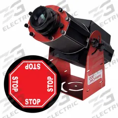 LASERGLOW TECHNOLOGIES Fixed Image Projector: Projector, Lens and Image Template, 4 Way Stop, 300 W (MPN HSV3F055X). Key specifications — Brand: LASERGLOW TECHNOLOGIES; Includes: Power Supply; Watts: 300 W; Legend/Background Color: 4 Way Stop; Manufacturer Part Number: HSV3F055X; Product Type: Projector, Lens and Image Template.