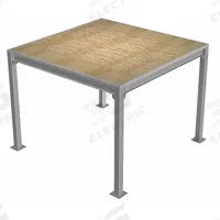 PORTA-KING Platform Mezzanine: 8 ft x 16 ft x 9 ft, Unassembled, 128 sq ft, OSB (MPN PK-816). Key specifications — Deck Material: OSB; Brand: PORTA-KING.