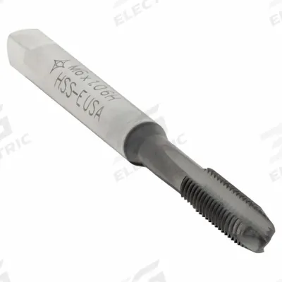 CLEVELAND Spiral Point Tap: M6x1 Metric, 6H, 3 Flute, Plug Chamfer - Spiral-Point Taps for Steel & Stainless Steel