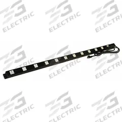 PRO-LINE Electrical Powerstrip: 49 1/4 in Overall Wd, 48 in Overall Dp, Steel, Black (MPN ES48 BLACK). Key specifications — Operating Voltage: 120 V; Color: Black.