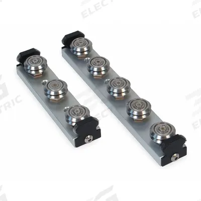 BISHOP-WISECARVER Linear Guide Carriage Assembly: SW, Size 1, 5-Roller Assembly - Bishop-Wisecarver UtiliTrak SW Wheel Plate Assemblies