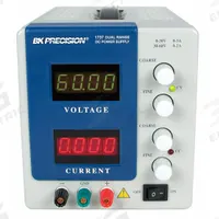 B&K PRECISION DC Power Supply: Dual Range DC, 6.2 in H x 5.5 in W x 12.5 in D, 0 V Volt Output - Min (MPN 1737). Key specifications — attr1047028: 0.2% + 3 mA; attr1047033: 0.01% + 3 mV; attr1046991: Not Certified; attr1046986: 1737; attr1047068: B&K PRECISION; attr1047019: AC Power Cord; attr1047029: 0.01% + 3mV; attr1047032: 0.2% + 3mA.