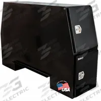 BUYERS PRODUCTS Backpack: Backpack Truck Box, Steel, 55 in Overall Dp, 24 in Overall Ht, Gloss Black (MPN BP855524B). Key specifications — attr1005375: Gloss Black; attr1005383: T-Handle; attr1005388: Keyed; attr1005374: BUYERS PRODUCTS.