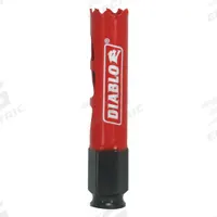 DIABLO Hole Saw: 3/4 in Saw Dia., 4 Teeth per Inch, 2 3/8 in Max. Cutting Dp, Bi-Metal (MPN DHS0750). Key specifications — attr1098070: 4; attr1098087: DIABLO; attr1098073: Snap-Lock Plus™.