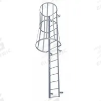 COTTERMAN Fixed Ladder with Safety Cage: 20 ft Overall Ht, 26 in Overall Wd, Steel, 21 Rungs (MPN M21SC C1). Key specifications — Brand: COTTERMAN; Assembly: Assembled; Number of Sections: 3.