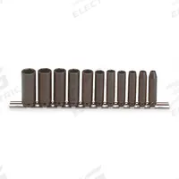 PROTO Impact Socket Set: 1/4 in Drive Size, Small Set (0-50 pieces) Set Size, 11 Pieces, Black Oxide (MPN J69212). Key specifications — attr1204251: PROTO; attr1215453: 1/4 in; attr1215454: 5 mm to 15 mm.