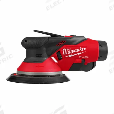 MILWAUKEE Sander: M12, Battery Included, 6 in Dia, Random Orbital, Hook and Loop - Milwaukee Cordless Disc Sanders