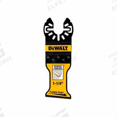 DEWALT Oscillating Tool Blade: 1 1/4 in Blade Wd, 4 5/16 in Overall Lg, Plunge Cutting - Open-Back Universal OIS Mounted Blades
