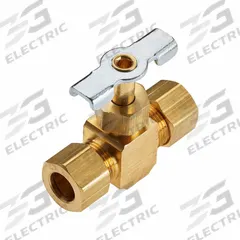 PARKER Needle Valve: Inline Valve Body, Brass, Screw-In Bonnet, 3/8 in Pipe Size, For Water Media (MPN NV105C-6). Key specifications — For Media: Water; Standards: RoHS; Brand: PARKER; Valve Series: NV; Connection Gender - Side 2: Female; Connection Gender - Side 1: Female; Connection Type - Side 1: Compression; Connection Type - Side 2: Compression.