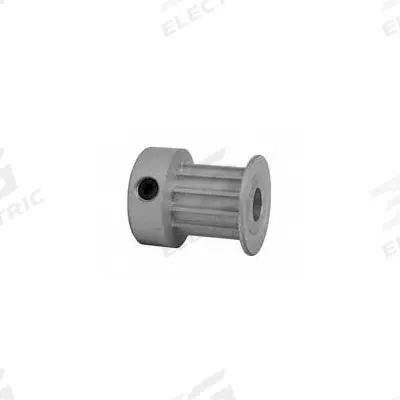Dayton Timing Pulley: Curvilinear, Fixed, For 9 mm Belt Wd, 12 Teeth, 3 mm Pitch - HTD Section Fixed-Bore Timing Pulleys with Hub