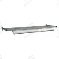 PRO-LINE Overhead Light/Frame: 72 in Overall Wd, 26 in Overall Dp, Steel (MPN IWBOLF72). Key specifications — Frame Color: Gray; Product Type: Overhead Task Light.