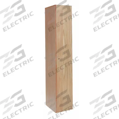 HALLOWELL Wardrobe Locker: 15 in x 18 in x 72 in, Solid, 1 Tiers, 1 Units Wide, Keyed - Solid Wood Wardrobe Lockers