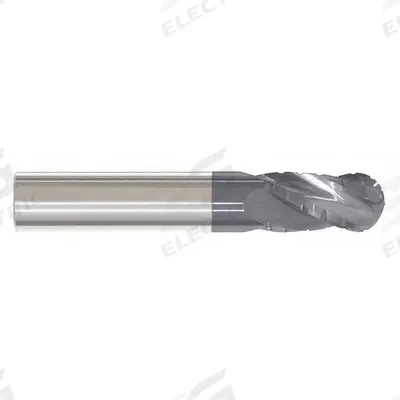 APPROVED VENDOR Roughing End Mill: Carbide, AlTiN Coated, 4 Flute, 7/16" Mill Dia, 1" LOC (MPN 258-437103) - Ball-Nose Carbide Roughing End Mills for Steel & Cast Iron