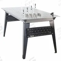 FLEXTUR Welding Table: 35 in Ht, 36 in Dp, 72 in Wd, 2,000 lb Wt Capacity, Plain (MPN 71500004). Key specifications — Manufacturer Part Number: 71500004; Brand: FLEXTUR; Hole Diameter: 5/8 in.