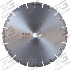 HUSQVARNA Diamond Saw Blade: Asphalt, 14 in Blade Dia., 1 in Arbor Size, Wet, For Large Flat Saw (MPN F780A-18). Key specifications — attr1097734: Wet; attr1097738: Large Flat Saw; attr1097751: HUSQVARNA.