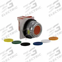 SCHNEIDER Flush Push Button Operator: Non-Illuminated, Flush Profile, Metallic, 30 mm, 1NC (MPN 9001KR1UH6). Key specifications — Brand: SCHNEIDER; Action: Momentary; Series: 9001K; Push Button Material Type: Metallic.