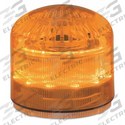 FEDERAL SIGNAL Beacon Warning Sounder Light: 120 to 240V AC/12 to 24V AC/DC - Tone Alarms with Multimode Light