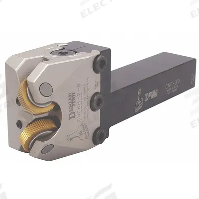 DORIAN Knurling Holder: 3/4 in Shank Wd, 3 1/4 in Shank Lg, 5 1/2 in Overall Lg - Machining