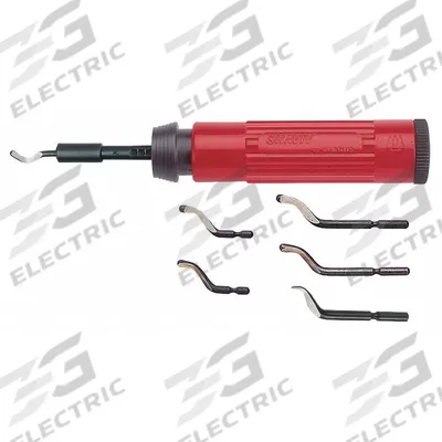 SHAVIV Deburring Tool Set: B10/B20/B30/E100/E111/E200 Blade - Adjustable-Length Hand Deburring Tools