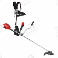 MILWAUKEE Battery-Powered Brush Cutter: Battery Platform: M18™, 16 in Cutting Wd, 72 in Shaft Lg (MPN 3015-20). Key specifications — Brand: MILWAUKEE; Cutting Width: 16 in; Shaft Length: 72 in; Shaft Type: Straight; Interchangeable Head: Yes.