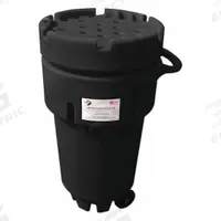 BLACK DIAMOND ECO SOLUTIONS Overpack Drum: Polyethylene, 50 gal, Screw-On Lid, 46 in x 24 in, HDPE (MPN 1259-BD). Key specifications — Drum Material: Polyethylene; Drum Head Type: Open Head; UN Rating Solids: Not Rated; UN Rating Liquids: Not Rated; Interior Lining: Unlined/No Interior Coating; Drum Message Text: None; Closing Ring Material: HDPE; For Holding: Spill Kit.