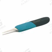 EREM Ergonomic Precision Tweezers: Stainless Steel, Round, Straight Tip, 0.38 mm Tip Thick (MPN E2ASA). Key specifications — attr1002355: Stainless Steel; attr1002345: EREM; attr1002348: Stainless Steel; attr1002358: Smooth; attr1002361: E2-ASA; attr1024781: Ergonomic.