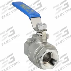 APPROVED VENDOR Manual Two-Way Ball Valve: 1 in, 316 Stainless Steel, Straight Valve Body, Two-Piece (MPN G-SSV-100NLH). Key specifications — Brand: APPROVED VENDOR; Handle: Lever.