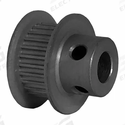 Dayton Timing Pulley: Modified Curvilinear, Fixed, For GT Timing Belt Section - GT Section Fixed-Bore Timing Pulleys with Hub