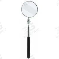ULLMAN Inspection Mirror: 3 1/4 in Dia Mirror Size, Mirr. Mat. Glass, Mirr. Shp. Round (MPN S-2). Key specifications — attr1004918: ULLMAN; attr1004923: Vinyl.