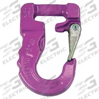 LIFT-ALL Sling Hook: 2,600 lb Working Load Limit, Alloy Steel, 1 1/8 in Material Thick, Purple (MPN DCH1). Key specifications — Color: Purple; Brand: LIFT-ALL; Visual Indicator Markings: None.