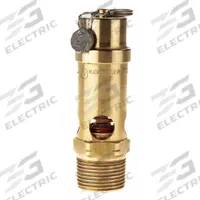 CONRADER Safety Valve: Soft Seat, 3/4 in (M)NPT Inlet (In.), 1/2 in (F)NPT Outlet (In.), Brass (MPN SRV530-3/4-CE-200). Key specifications — attr291993: Soft Seat; attr291998: Brass; attr292007: Silicone; attr292009: Brass; attr294753: CONRADER.