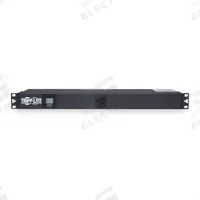 TRIPP LITE Power Distribution Unit: 120V AC, 13 Outlets, NEMA 5-15R, Non-Metered, 1 RU, Rear Facing (MPN PDUMH15). Key specifications — Plug Type: NEMA 5-15P; Brand: TRIPP LITE; Maximum Input Voltage: 120V AC; Receptacle Type: NEMA 5-15R; Mounting Location: Horizontal Rack; Facing: Rear.