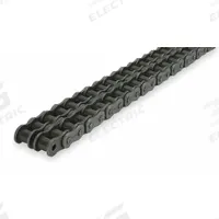 DAYTON Roller Chain: Double Strand, 100, 1 1/4 in Pitch, Steel, 10 ft Overall Lg, Riveted Pin, Steel (MPN 2YDZ1)