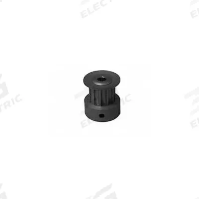 Dayton Timing Pulley: Curvilinear, Fixed, For 6 mm Belt Wd, 12 Teeth, 3 mm Pitch - HTD Section Fixed-Bore Timing Pulleys with Hub