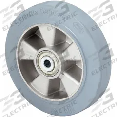 APPROVED VENDOR Caster Wheel: 7 7/8 in Wheel Dia., 2 in Wheel Wd, Rubber, 1,100 lb Load Rating, Gray (MPN ALEV 200/20K-SG-BB0.5). Key specifications — Wheel Core Material: Aluminum; Wheel/Tread Color: Gray; Brand: APPROVED VENDOR.