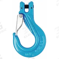 YOKE Slip Hook: 15,000 lb Working Load Limit, 100 Hook Grade, Steel, 1 3/4 in Hook Opening Wd, Blue (MPN X-043/S-13). Key specifications — Color: Blue; Brand: YOKE; Visual Indicator Markings: None.
