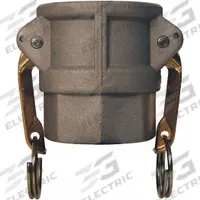 Cam and Groove Coupling: 1 1/4 in Coupling Size, 1 1/4 in Hose Fitting Size, 3 1/16 in Overall Lg (MPN G125-D-AL). Key specifications — Thread Size: 1-1/4 in -11-1/2; Fitting Type: FNPT; Gasket Material: Nitrile; Brand: DIXON VALVE & COUPLING.