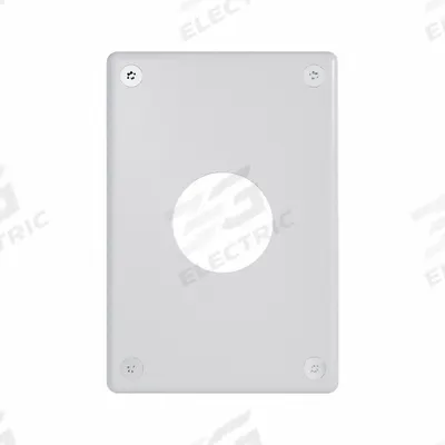 LEGRAND Wall Plate: Single Circular Opening, 1 Gang, White - Tamper-Resistant Wall Plates