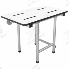 WINGITS Shower Bench: Phenolic/Stainless Steel, 24 in Max. Seat Wd, 800 lb Wt Capacity (MPN WSBX240150PW)