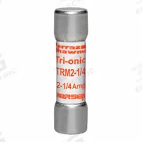 MERSEN Fuse: TRM Series, Midget, Time-Delay, 2.25 A, 250 V AC, 13/32 in x 1 1/2 in, Non-Indicating (MPN TRM2-1/4). Key specifications — Series: TRM; Brand: MERSEN.