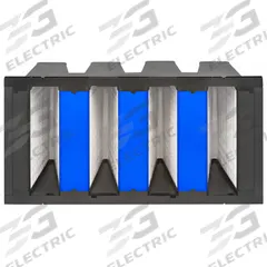 GRAINGER V-Bank Air Filter: 20 in x 24 in x 12 in, Fiberglass, Single Header, 4 Vs, MERV 15 (MPN 911TA3). Key specifications — attr1286015: GRAINGER; attr1286018: Plastic; attr1286019: Fiberglass; attr1286016: Paint Pigment.