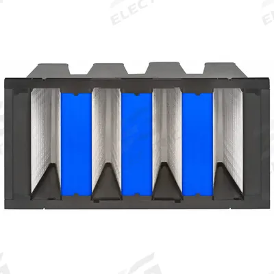 GRAINGER V-Bank Air Filter: 20 in x 24 in x 12 in, Fiberglass, Single Header - MERV 15 V-Bank Air Filters