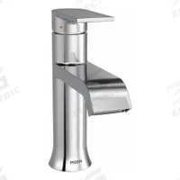 GENTA Low Arc Bathroom Faucet: Gena, Brass, Chrome Finish, 1.2 gpm Flow Rate, Single-Post, Arc (MPN 6702). Key specifications — Includes: Drain; Brand: GENTA; Series: Gena.